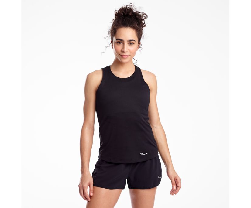 Tank Top Saucony Stopwatch Singlet Mujer Negros | México 323AHKP